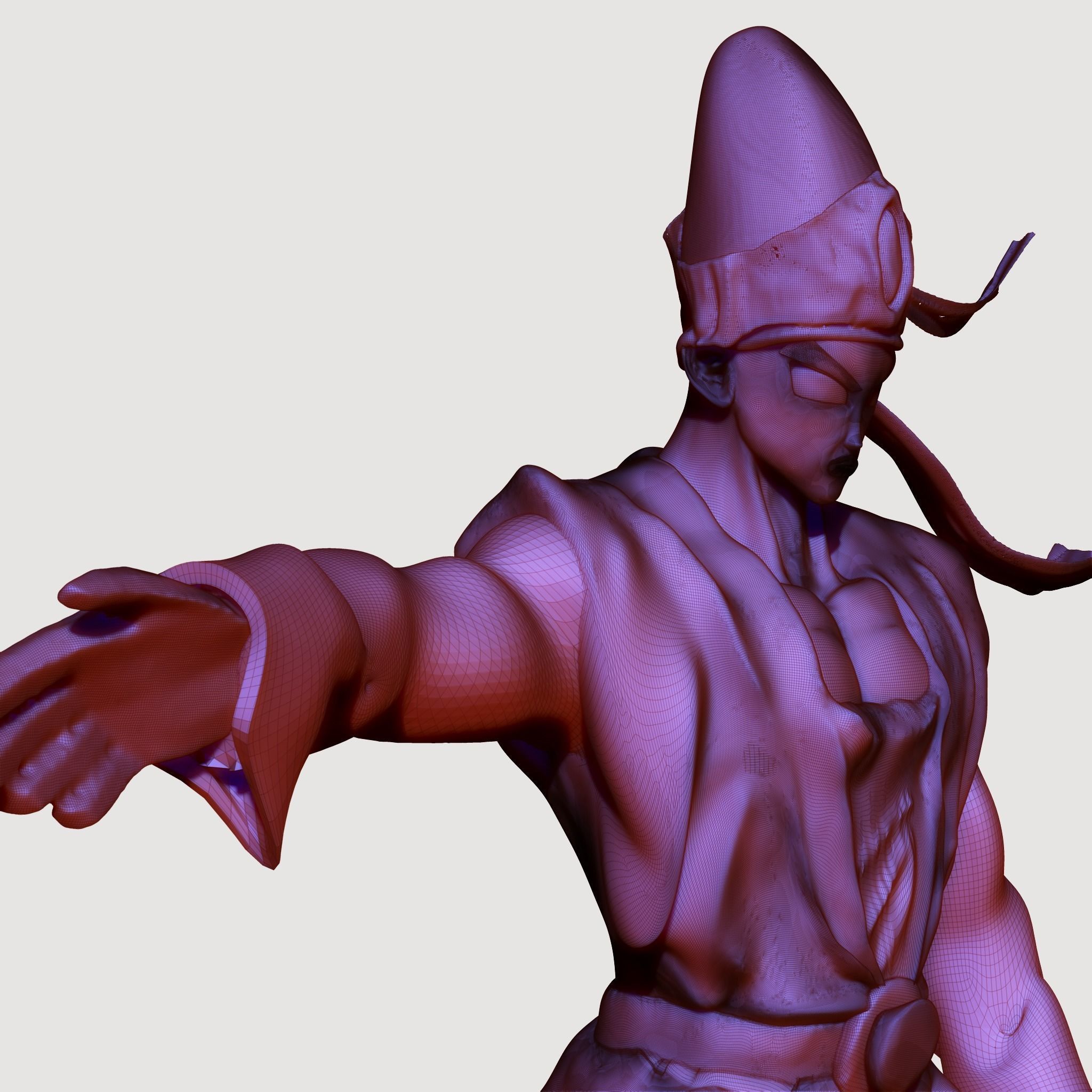 Pikkon from Dragon Ball Z with two bases 3D print model_23