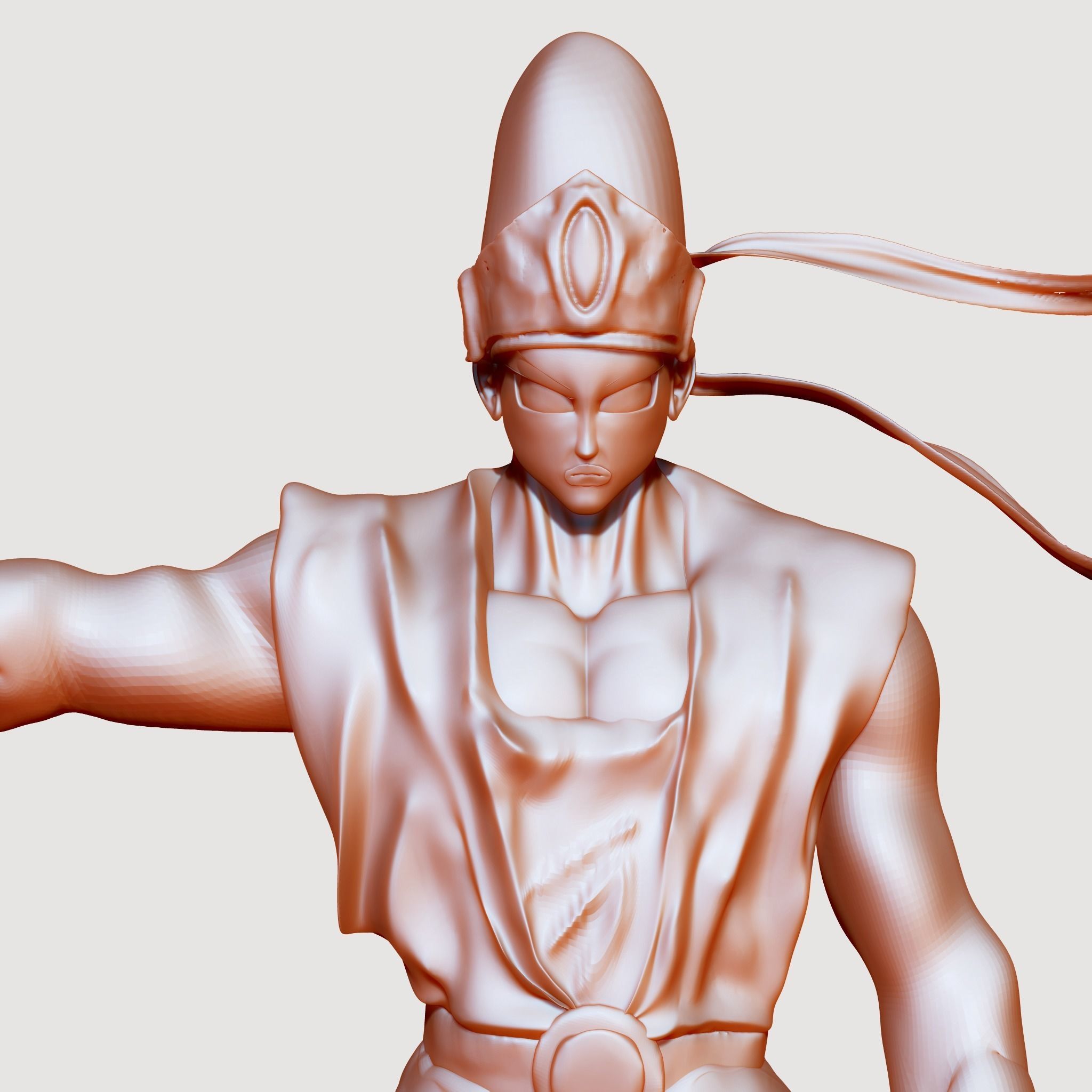 Pikkon from Dragon Ball Z with two bases 3D print model_10