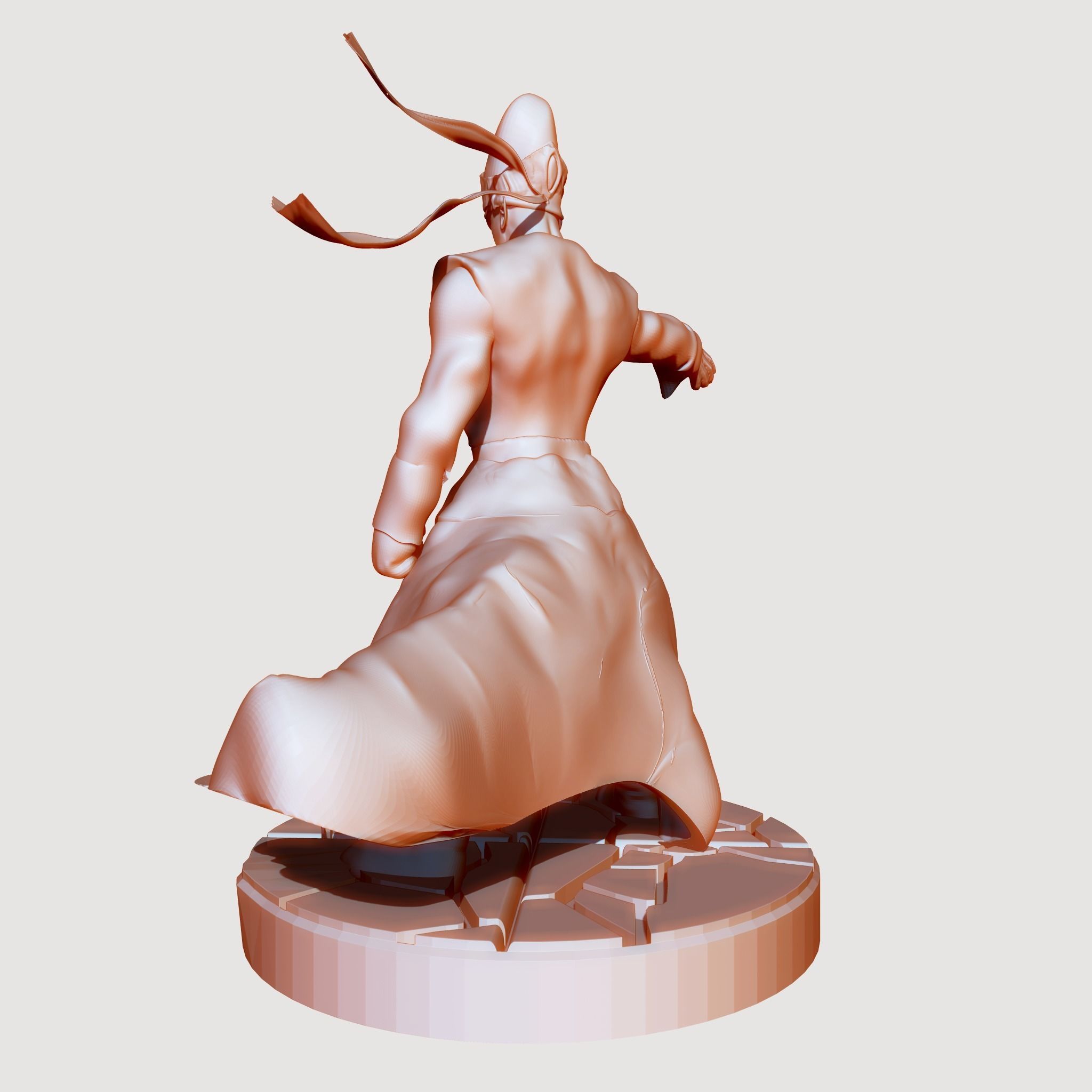 Pikkon from Dragon Ball Z with two bases 3D print model_15