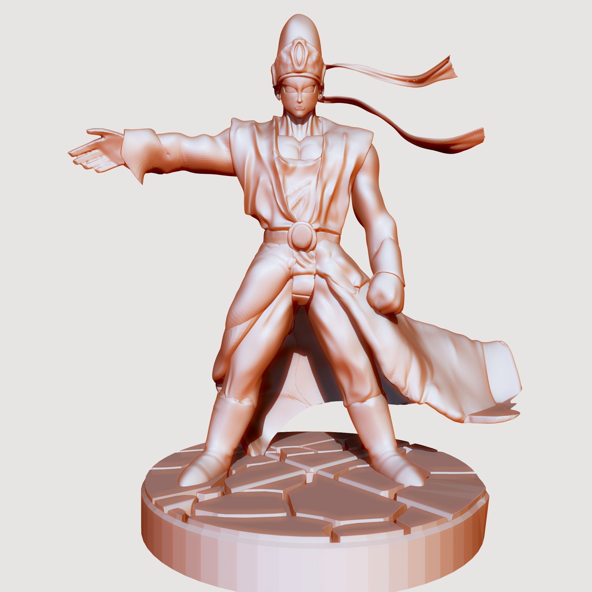 Pikkon from Dragon Ball Z with two bases 3D print model_14