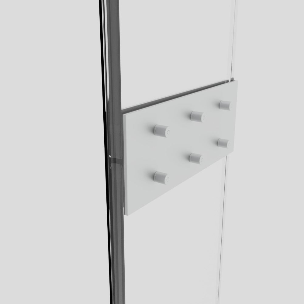 Curtain Wall Spider Fittings Assets for Blender 3D model_2