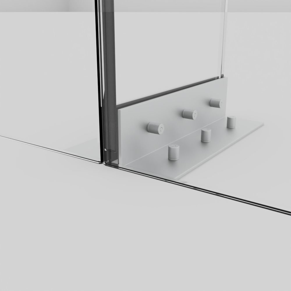 Curtain Wall Spider Fittings Assets for Blender 3D model_3