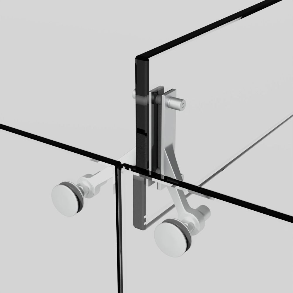 Curtain Wall Spider Fittings Assets for Blender 3D model_6