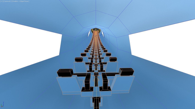2 Roller Coasters 3D model