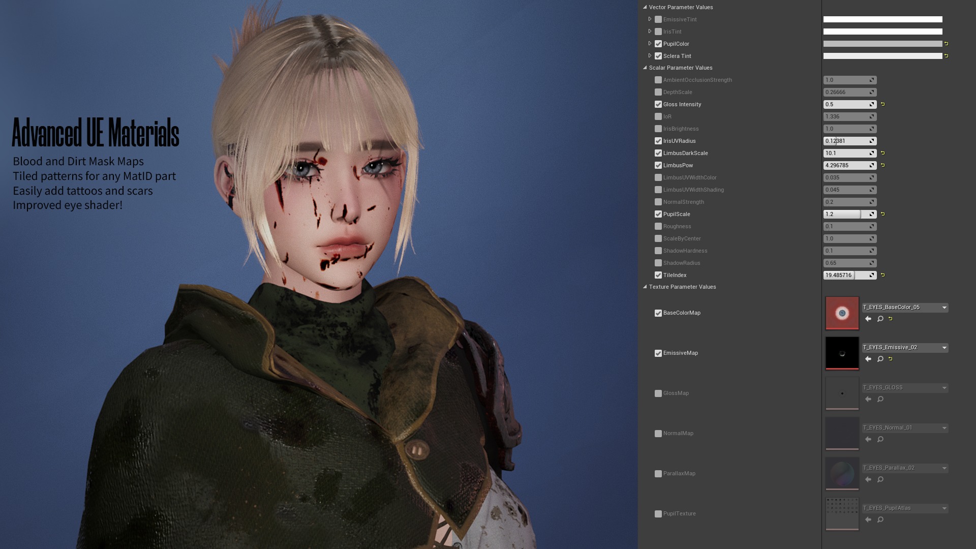 Swordsman Girl - Game Ready Low-poly 3D model_14