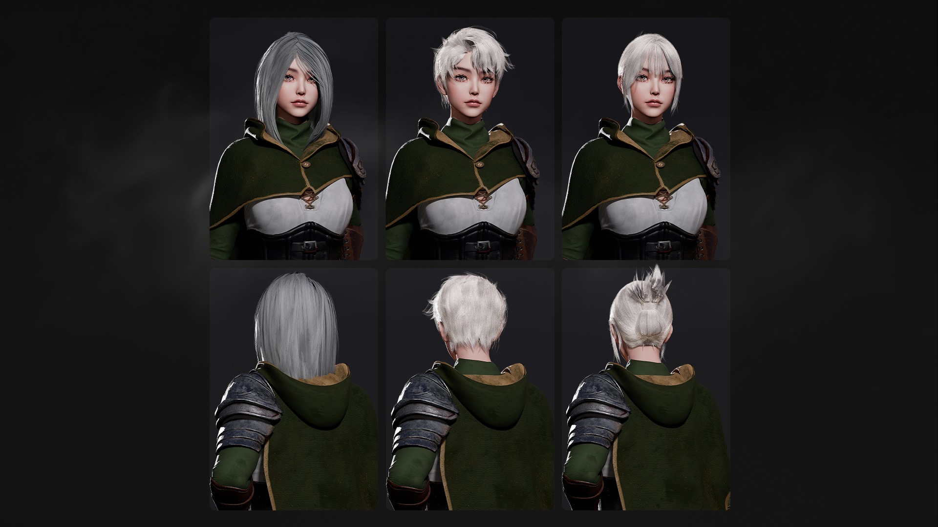 Swordsman Girl - Game Ready Low-poly 3D model_9