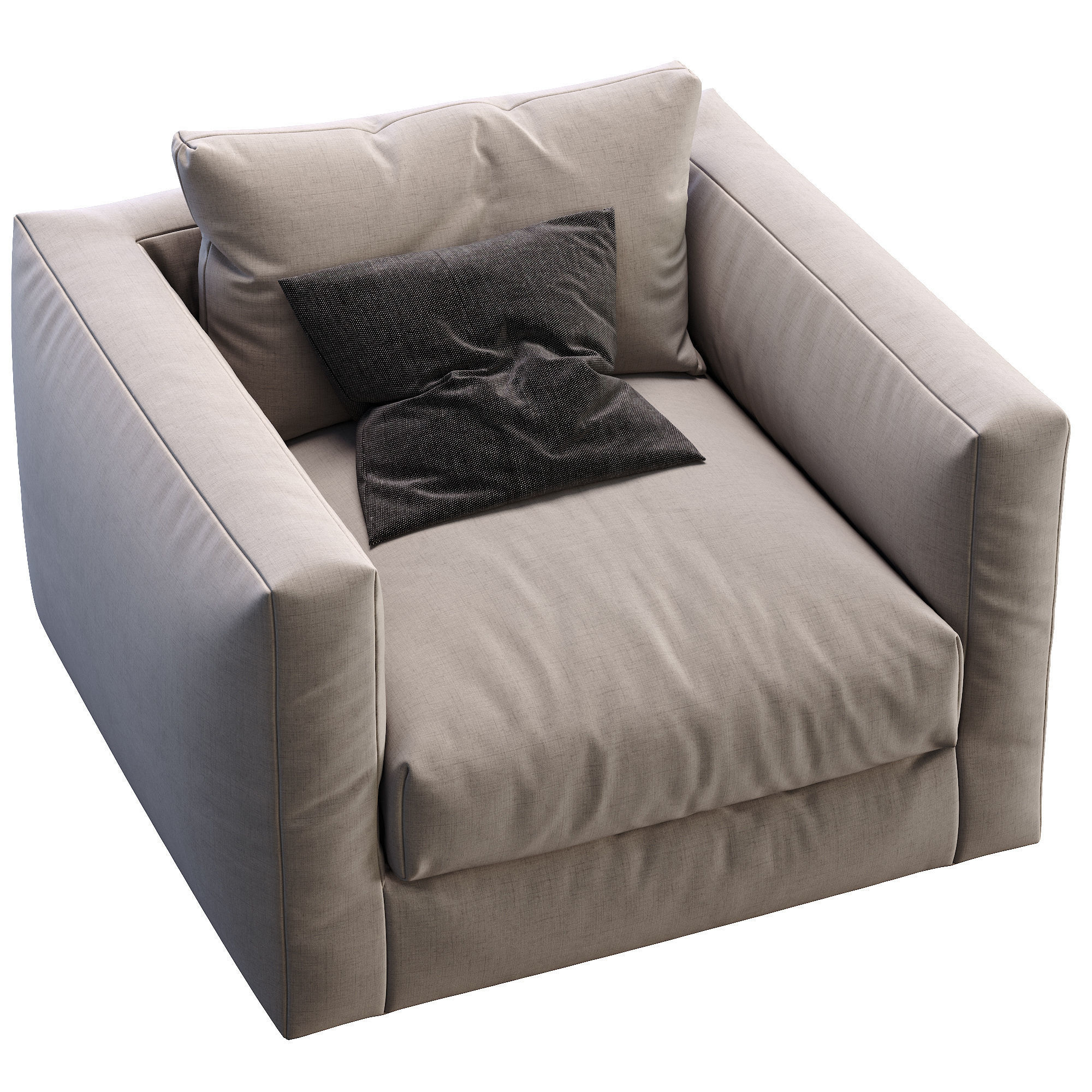 Flexform Armchair Magnum 3D model_2