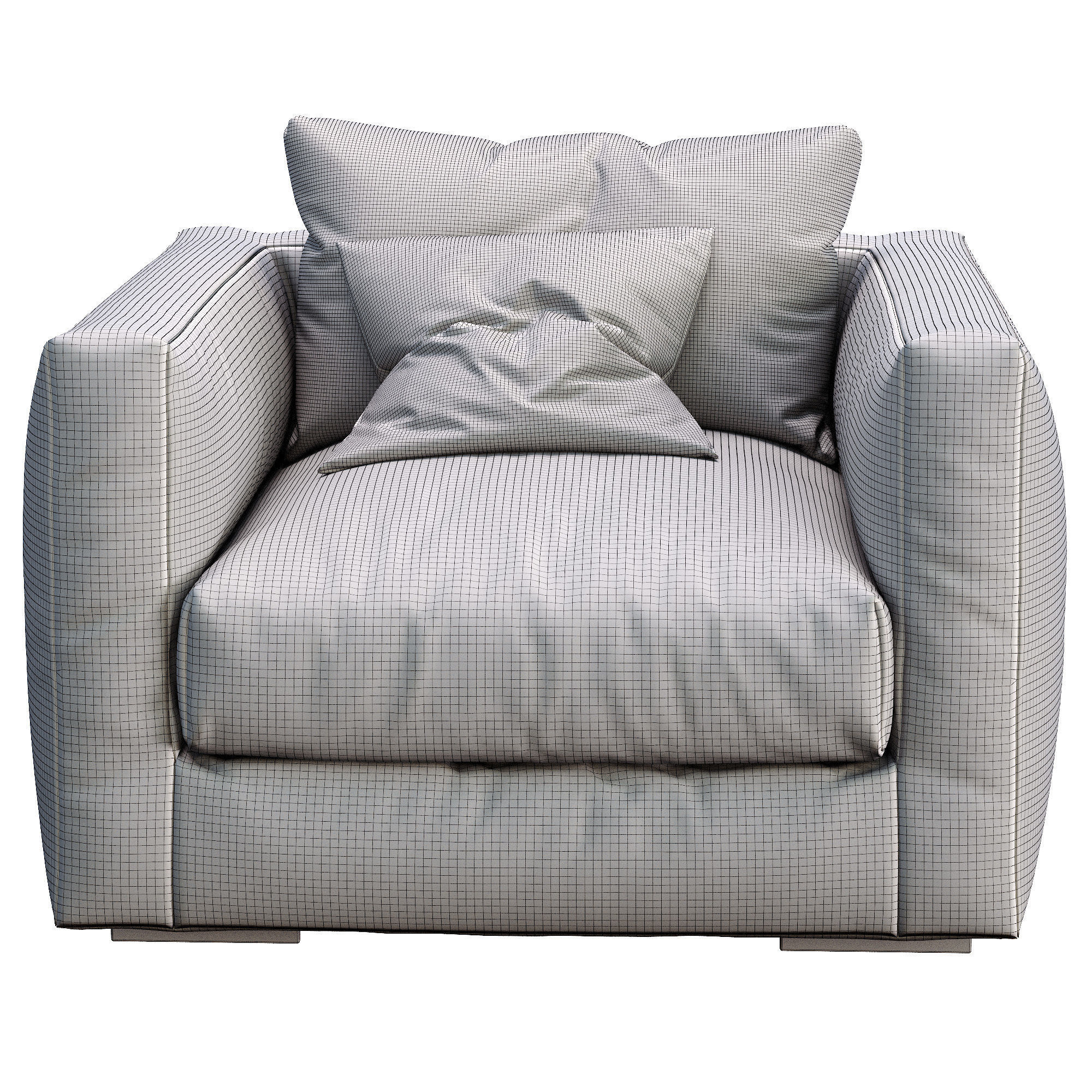 Flexform Armchair Magnum 3D model_3