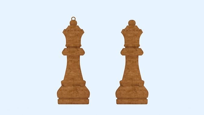 chess queen 3D print model