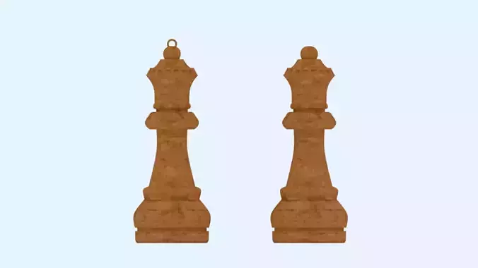 chess queen 3D print model