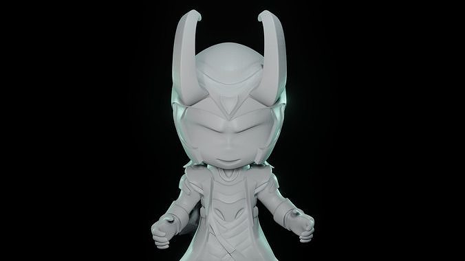 3D printable Loki big head by Reksthemask 3D print model