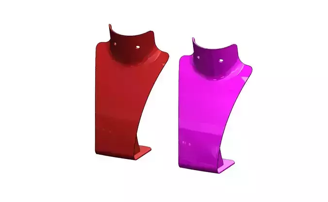 Plastic jewelry display Mannequin bust 3D print model
