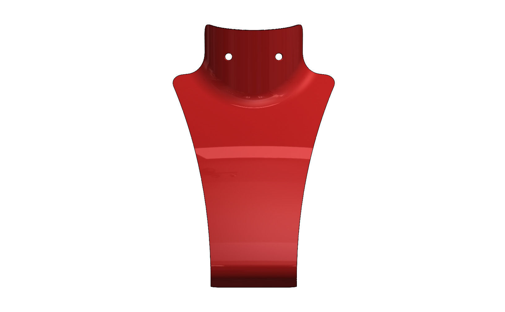 Plastic jewelry display Mannequin bust 3D print model_5