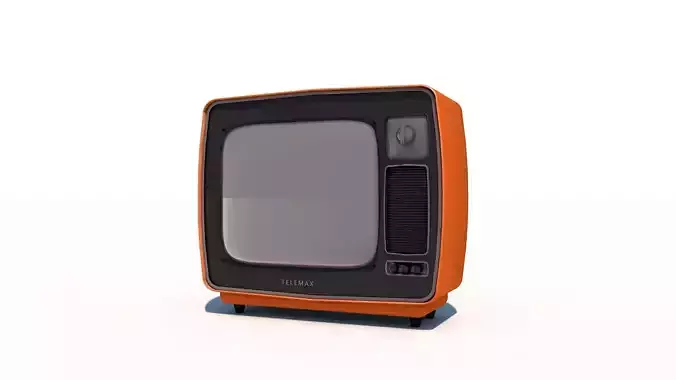Old tv retro television 3D model