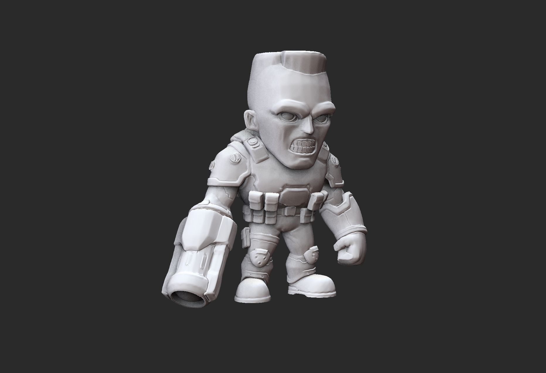 Soldier Doom Collectable Toy 3D Model STL File
