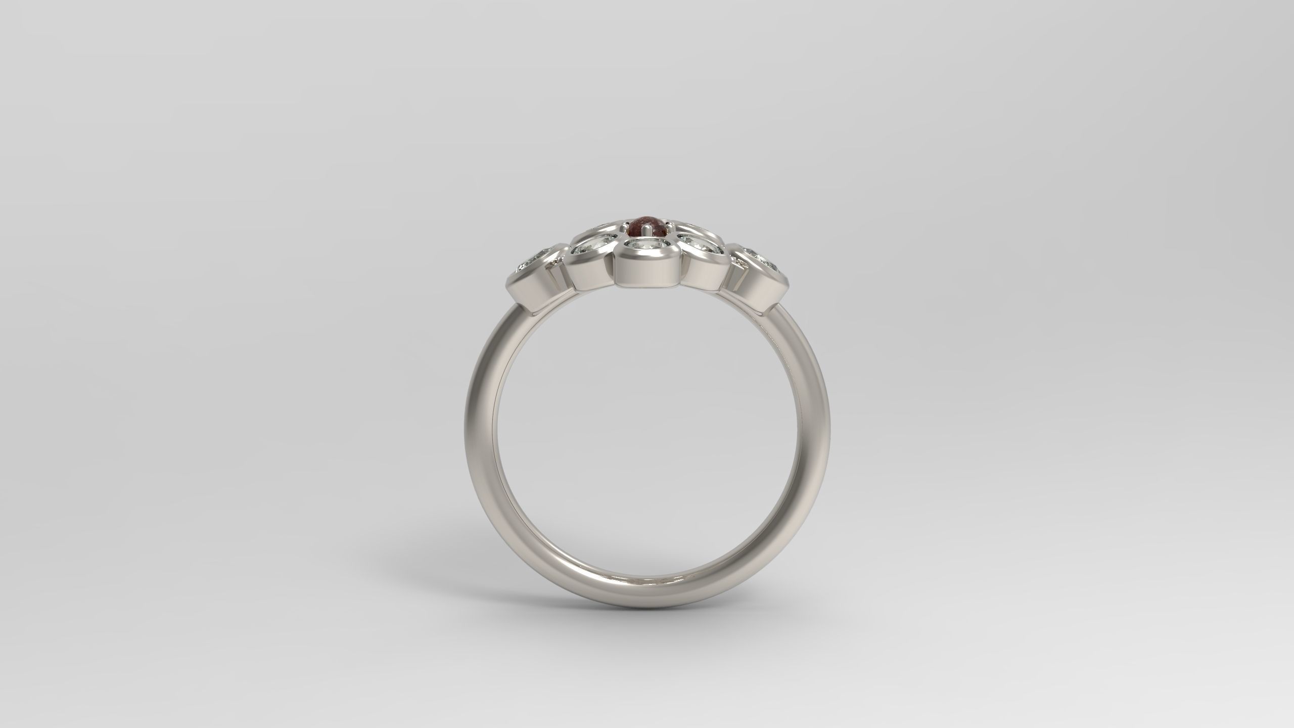 Anthony Lent Polar Star Ring 3D print model_1