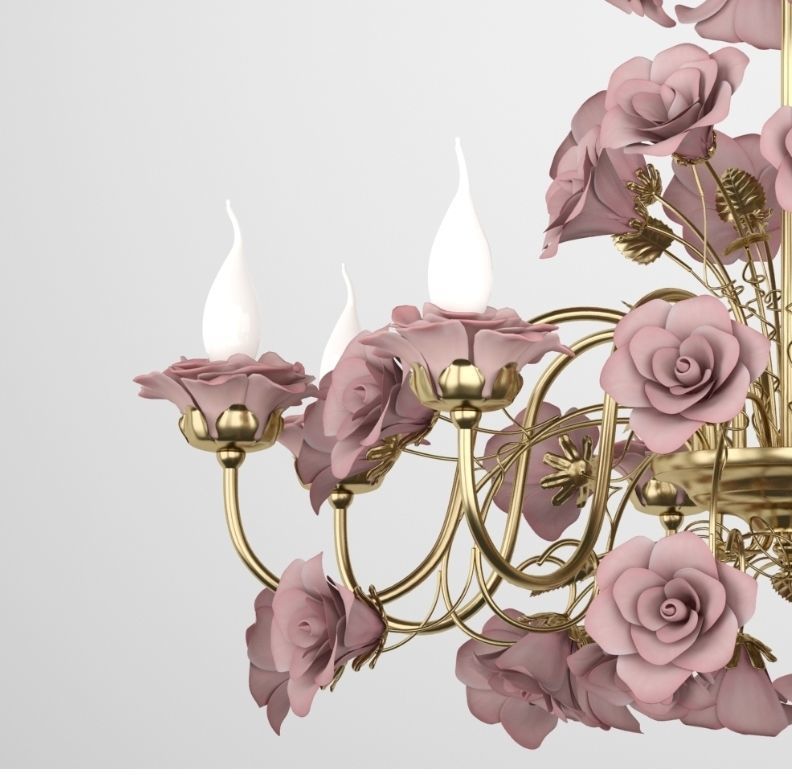 Porcelain Chandelier by Napoleon 3D model_1