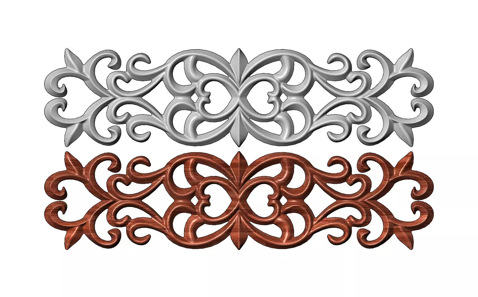 Floral molding 3D print model