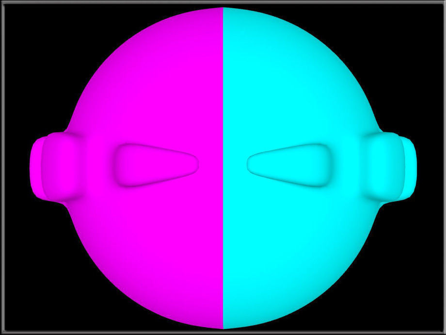 Sphere Ornament - Half Low-poly 3D model_6