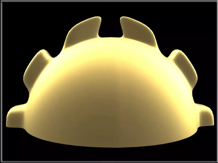 Sphere Ornament - Half Low-poly 3D model_0