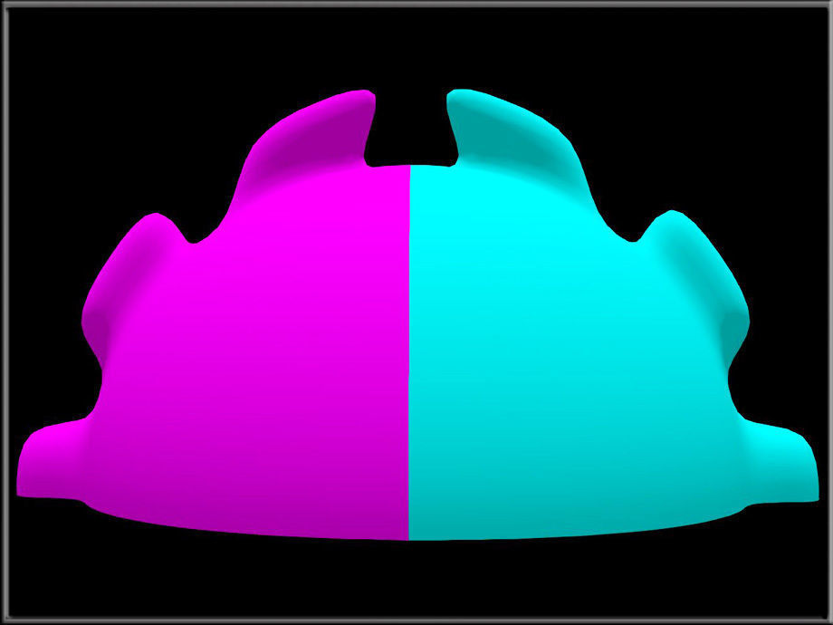 Sphere Ornament - Half Low-poly 3D model_4