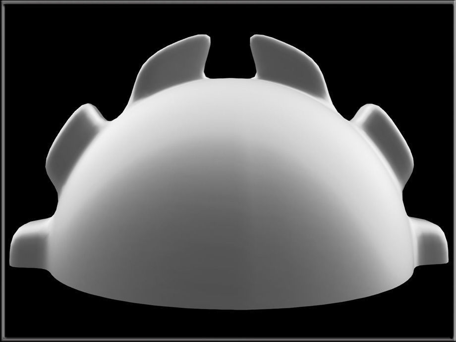 Sphere Ornament - Half Low-poly 3D model_1