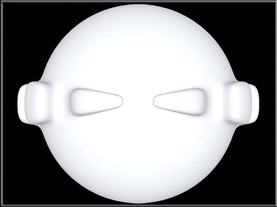 Sphere Ornament - Half Low-poly 3D model_8