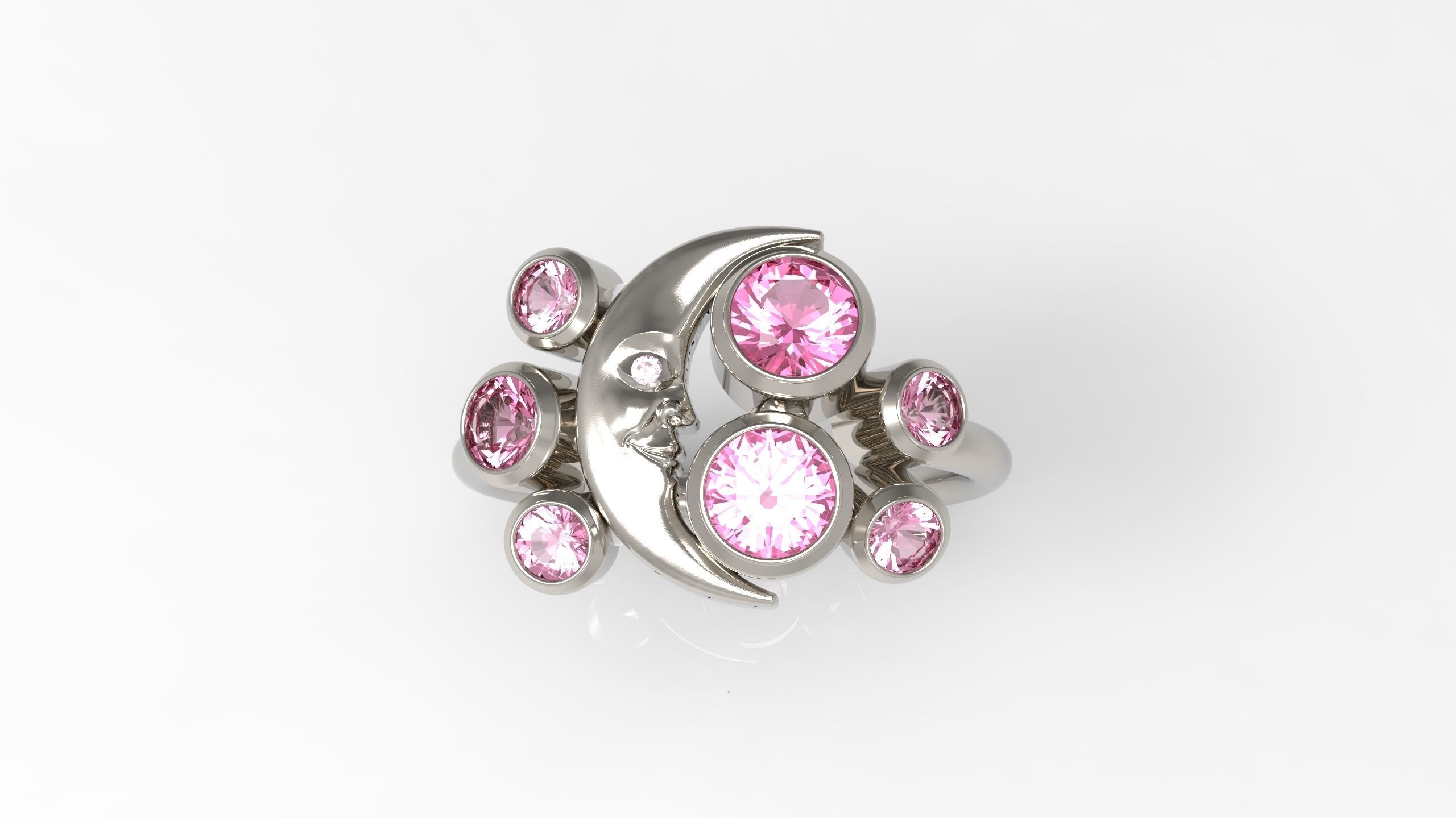 Anthony Lent Moon Ring 3D print model_1