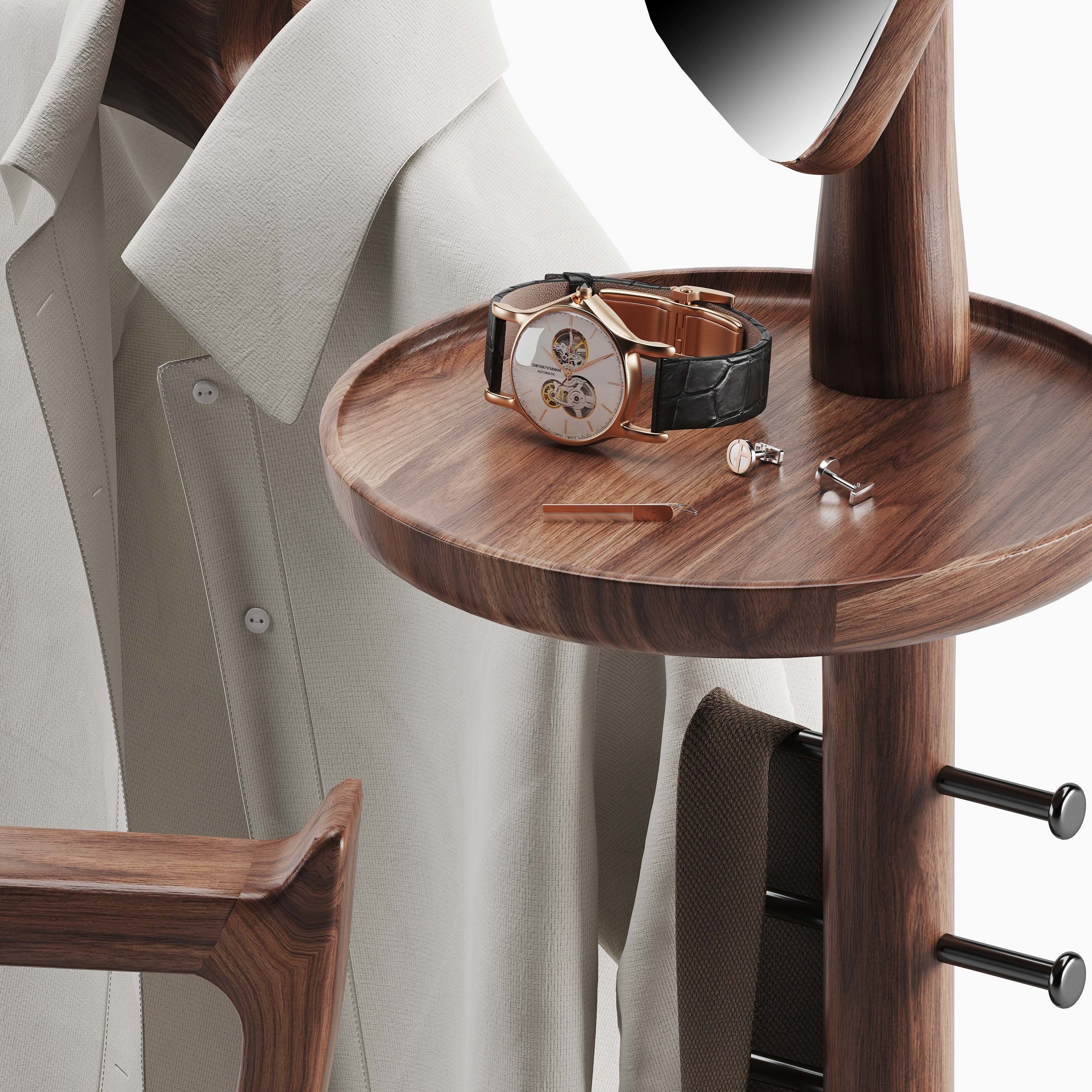 Porada Sam Valet stand 3D model_3