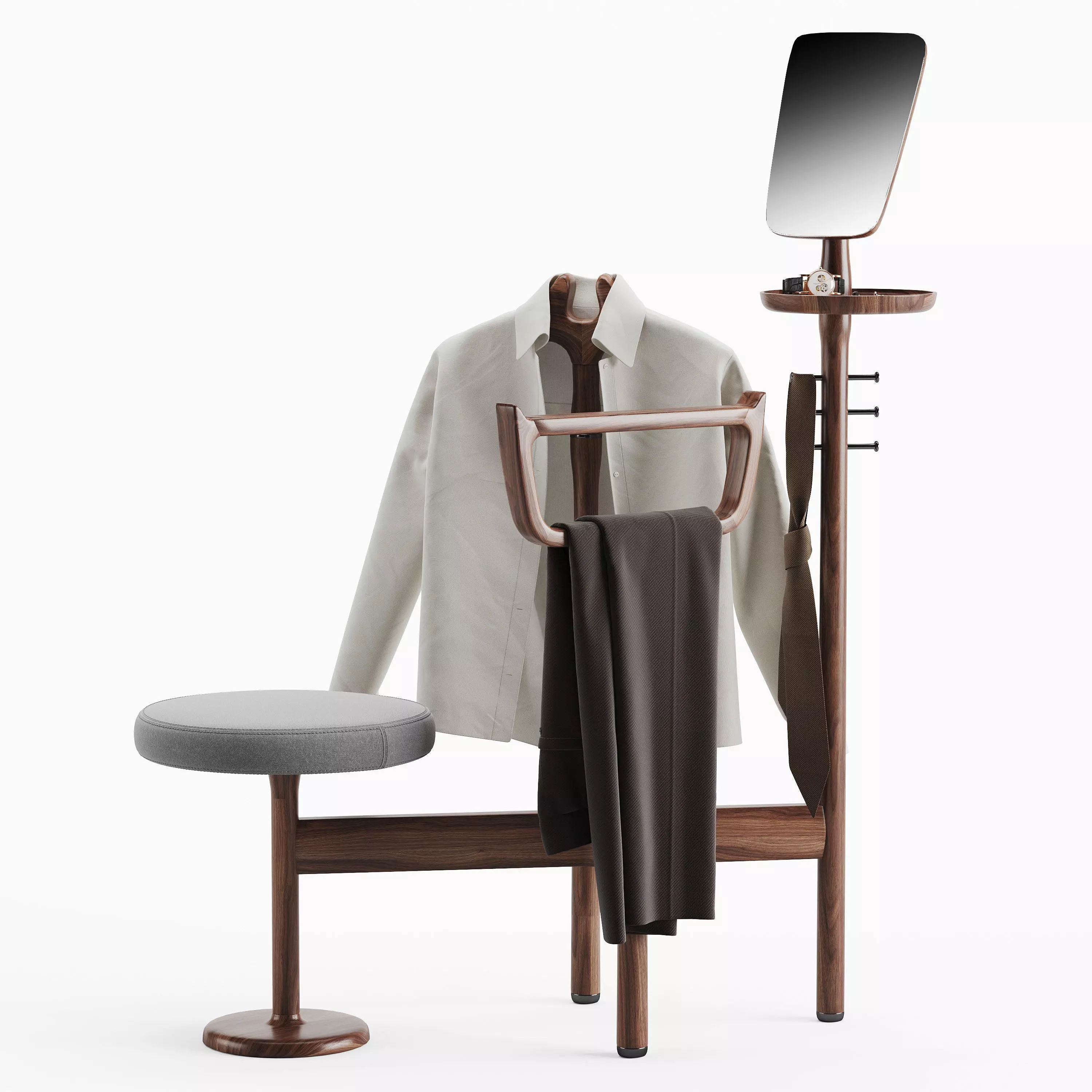 Porada Sam Valet stand 3D model_0