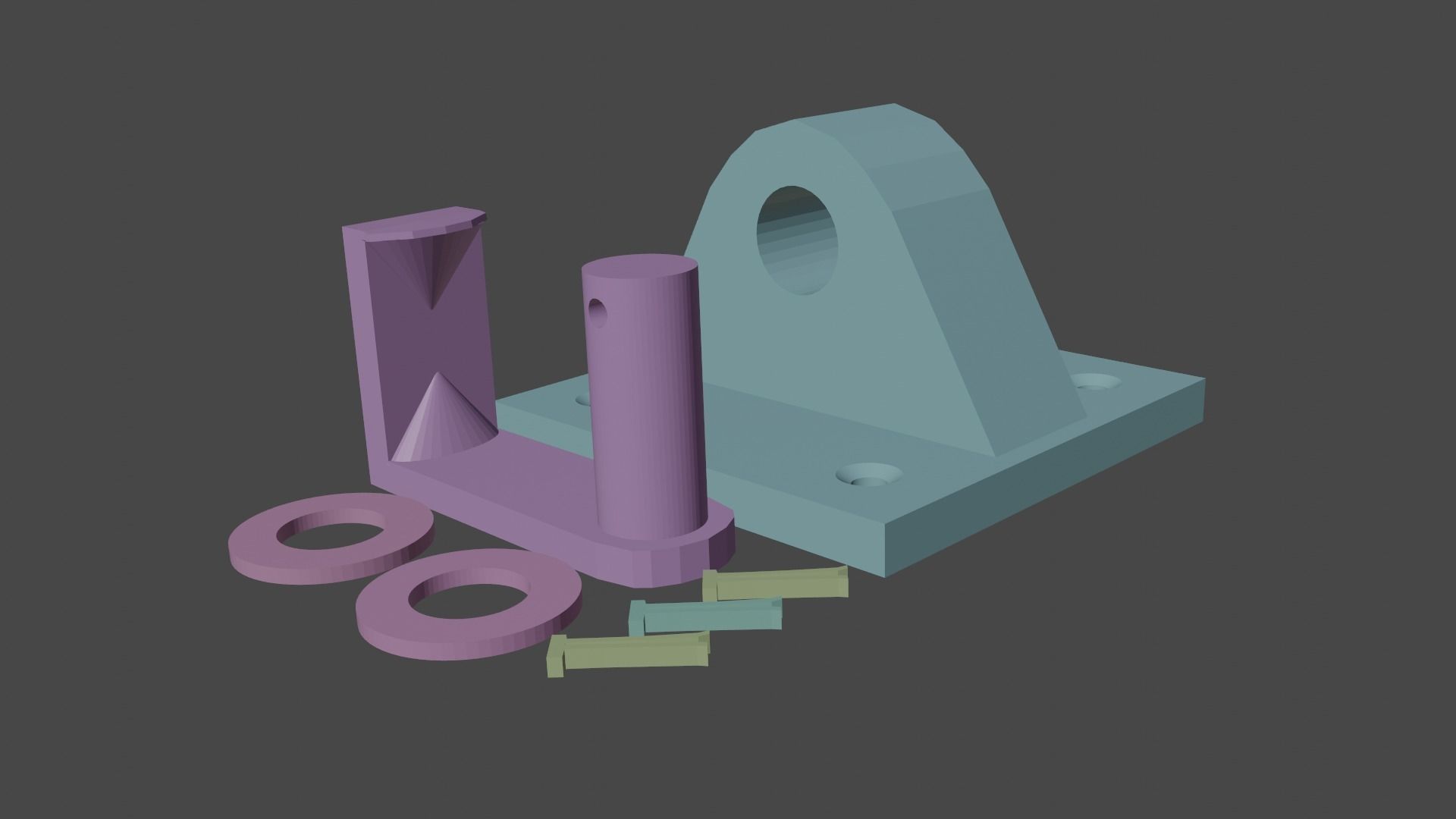 Articulating desk hook no supports 3D print model_5