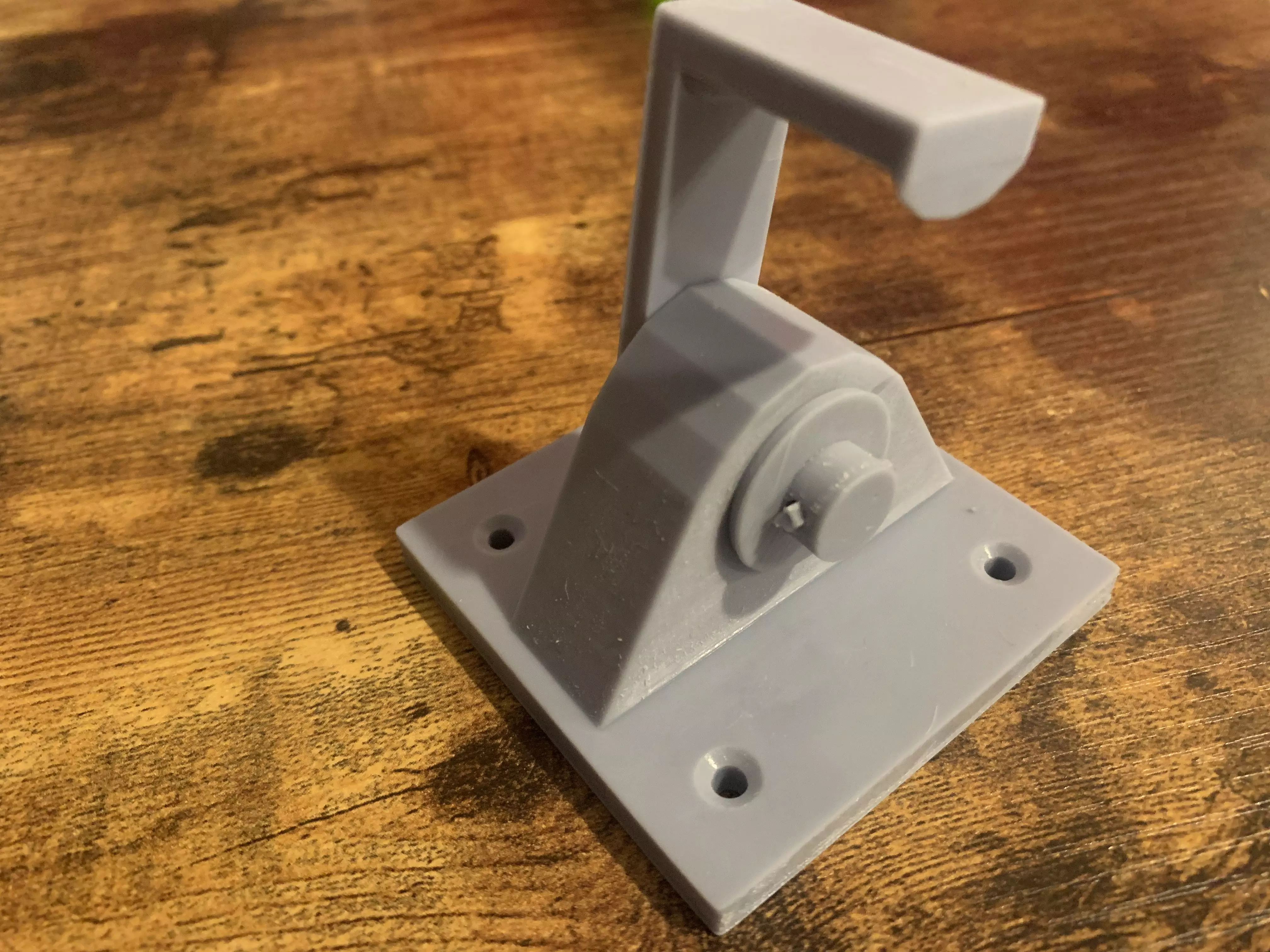 Articulating desk hook no supports 3D print model_0