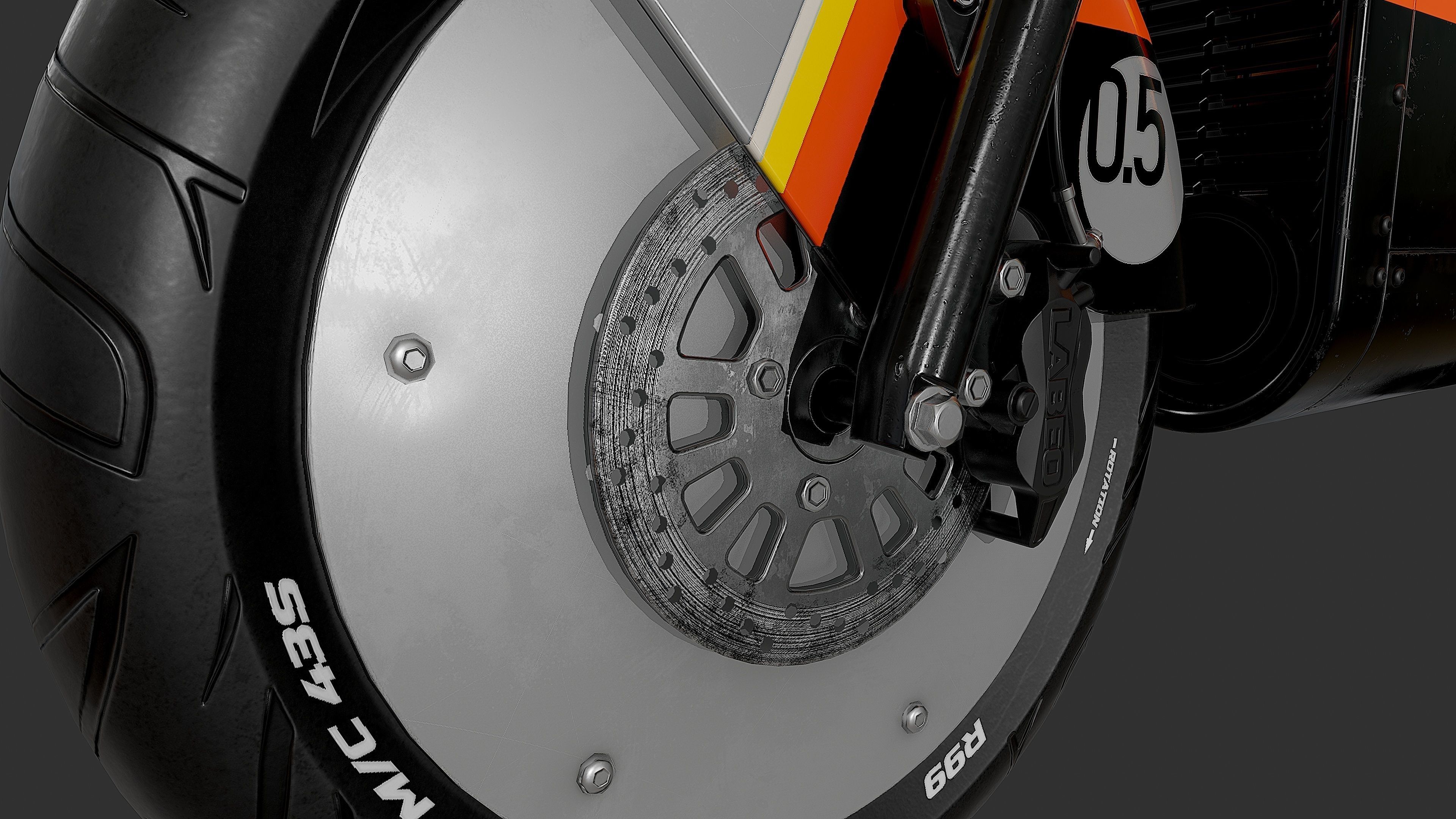 KATALIS EV500 Electric Bike Low-poly 3D model_10