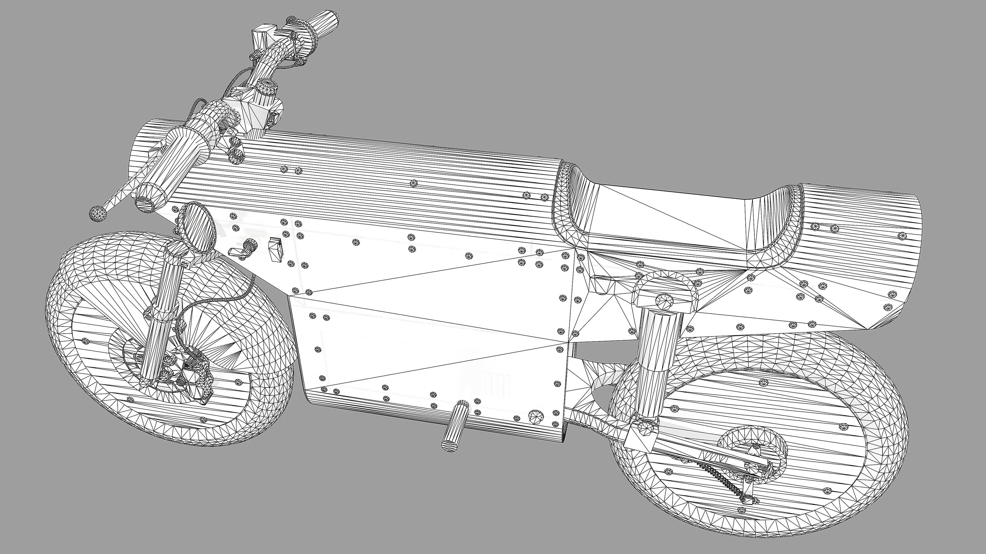 KATALIS EV500 Electric Bike Low-poly 3D model_12