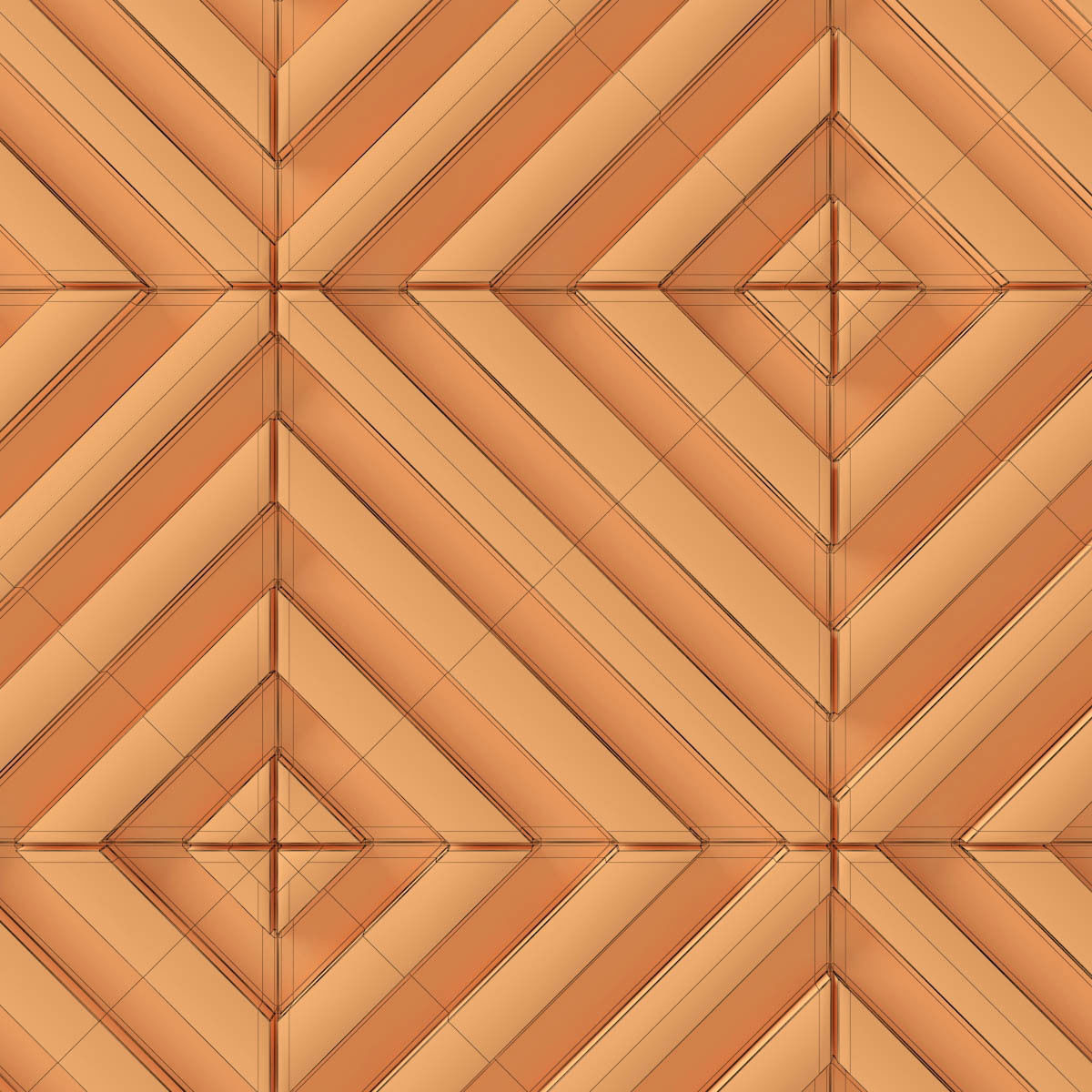 Wall  decor concrete tile line n1  3D model_14