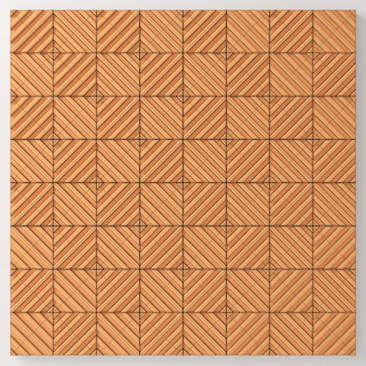 Wall  decor concrete tile line n1  3D model_12