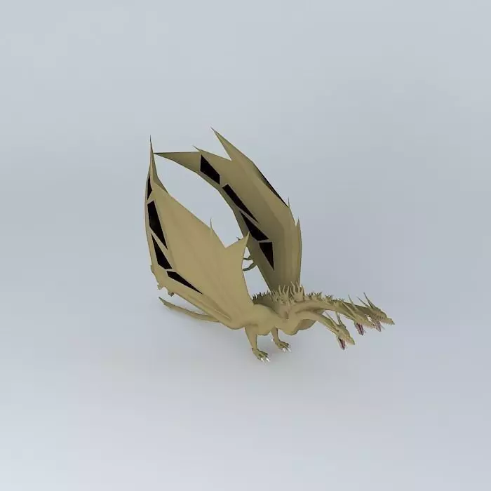 three dragon head Free 3D model