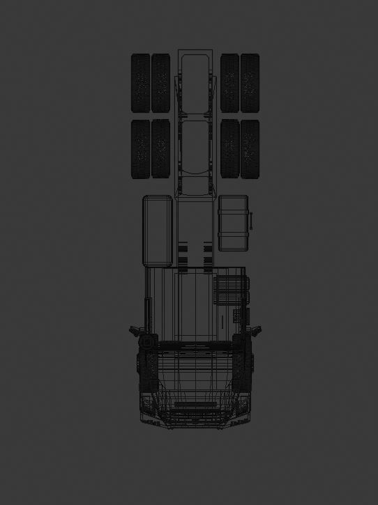 Mercedes Benz Zetros Low-poly 3D model_5