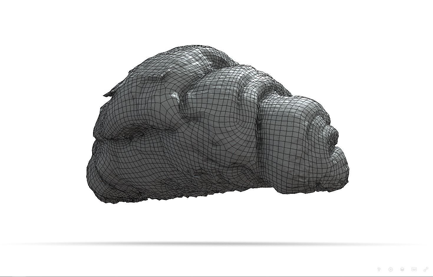 French croissant scan PBR model Low-poly 3D model_12