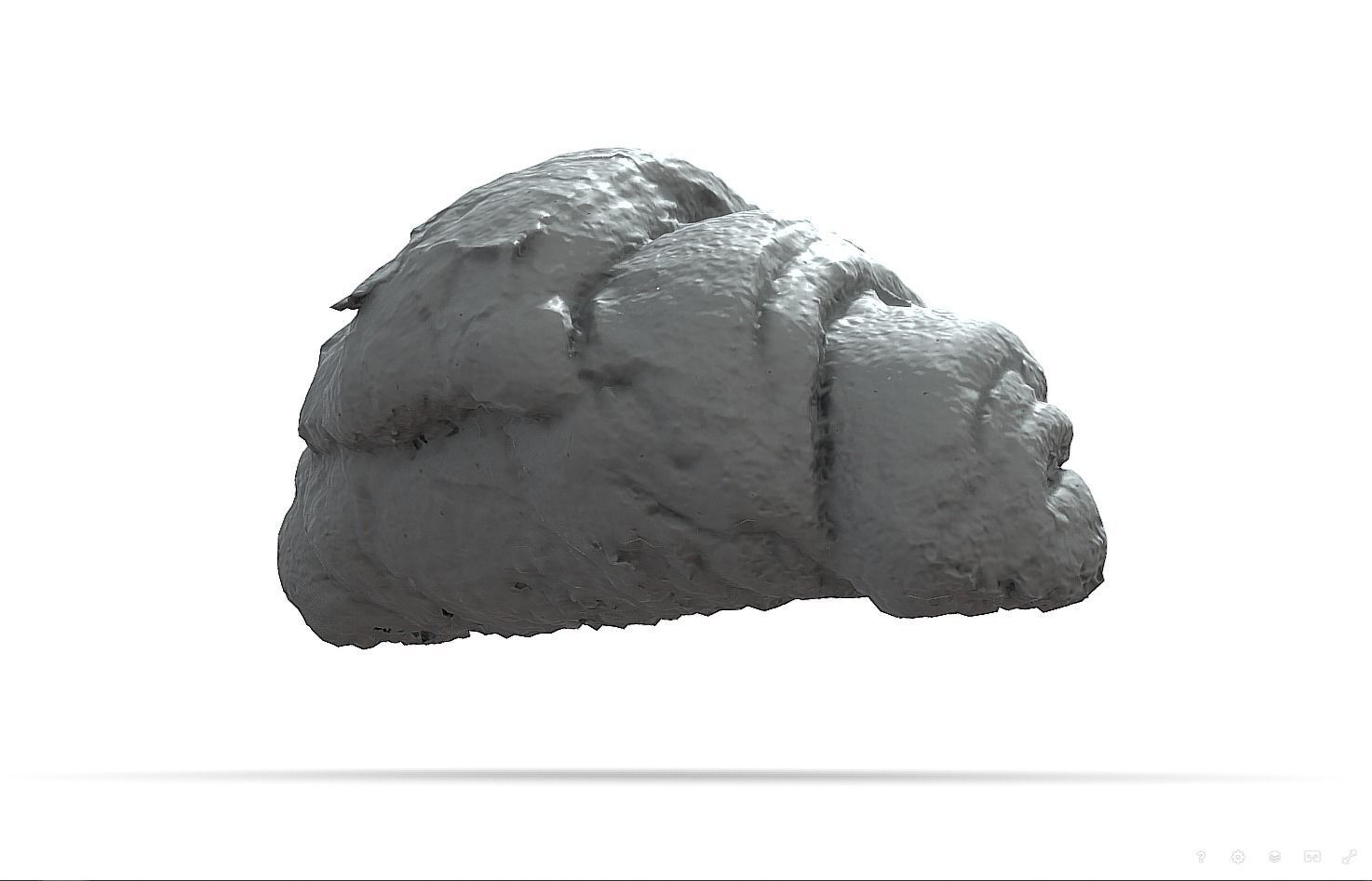 French croissant scan PBR model Low-poly 3D model_14