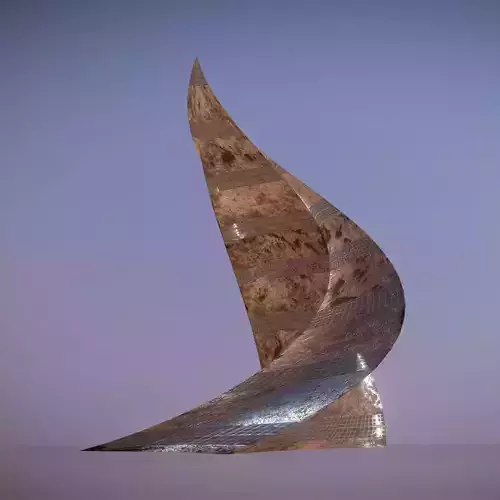 Post Apocalyptic Rusted Building