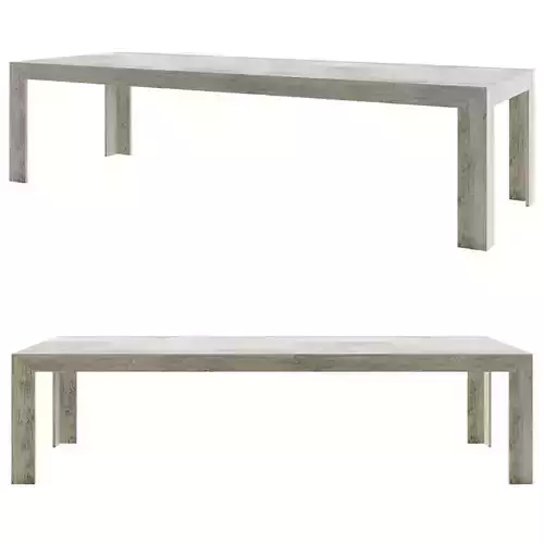 RH MACHINTO RECTANGULAR DINING TABLE 3D model