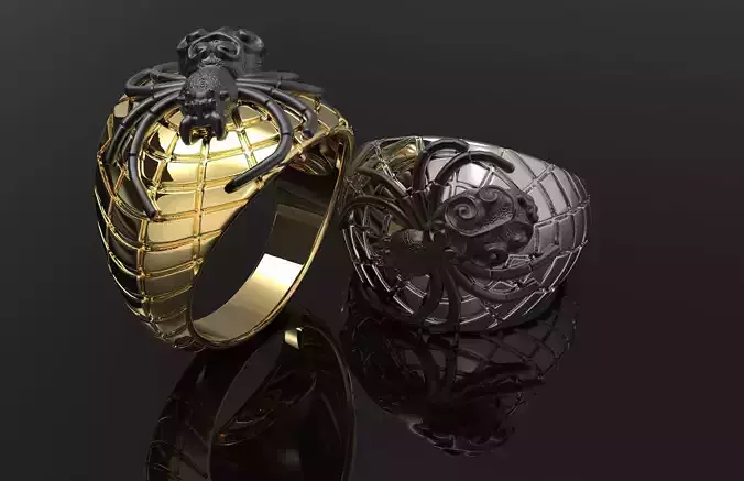 Spider ring for mens