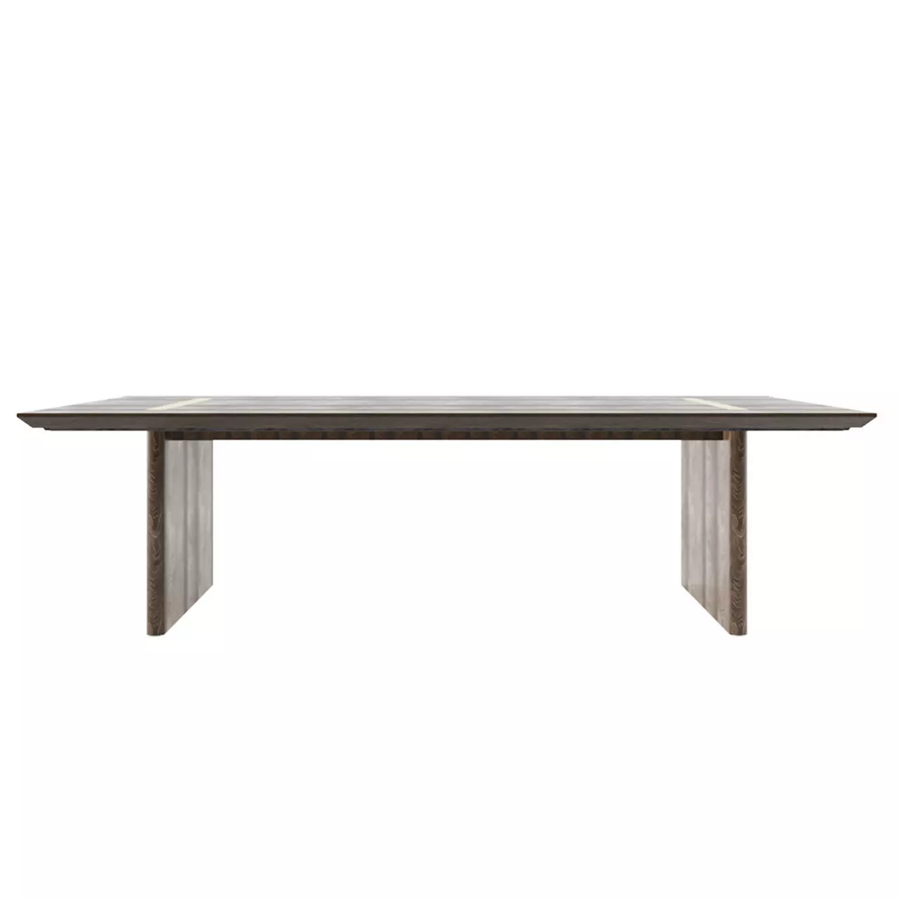 RH BALMAIN OAK RECTANGULAR EXTENSION DINING TABLE 3D model_0