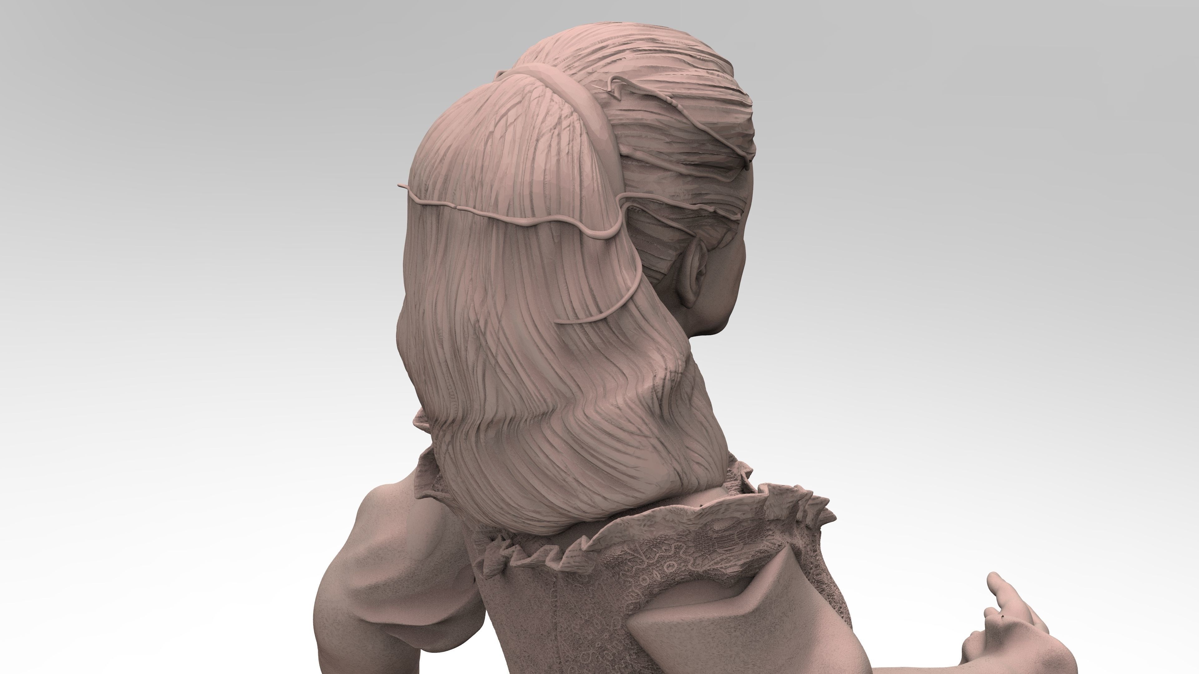 Sculpture of Sarah From Labyrinth 3D print model_27