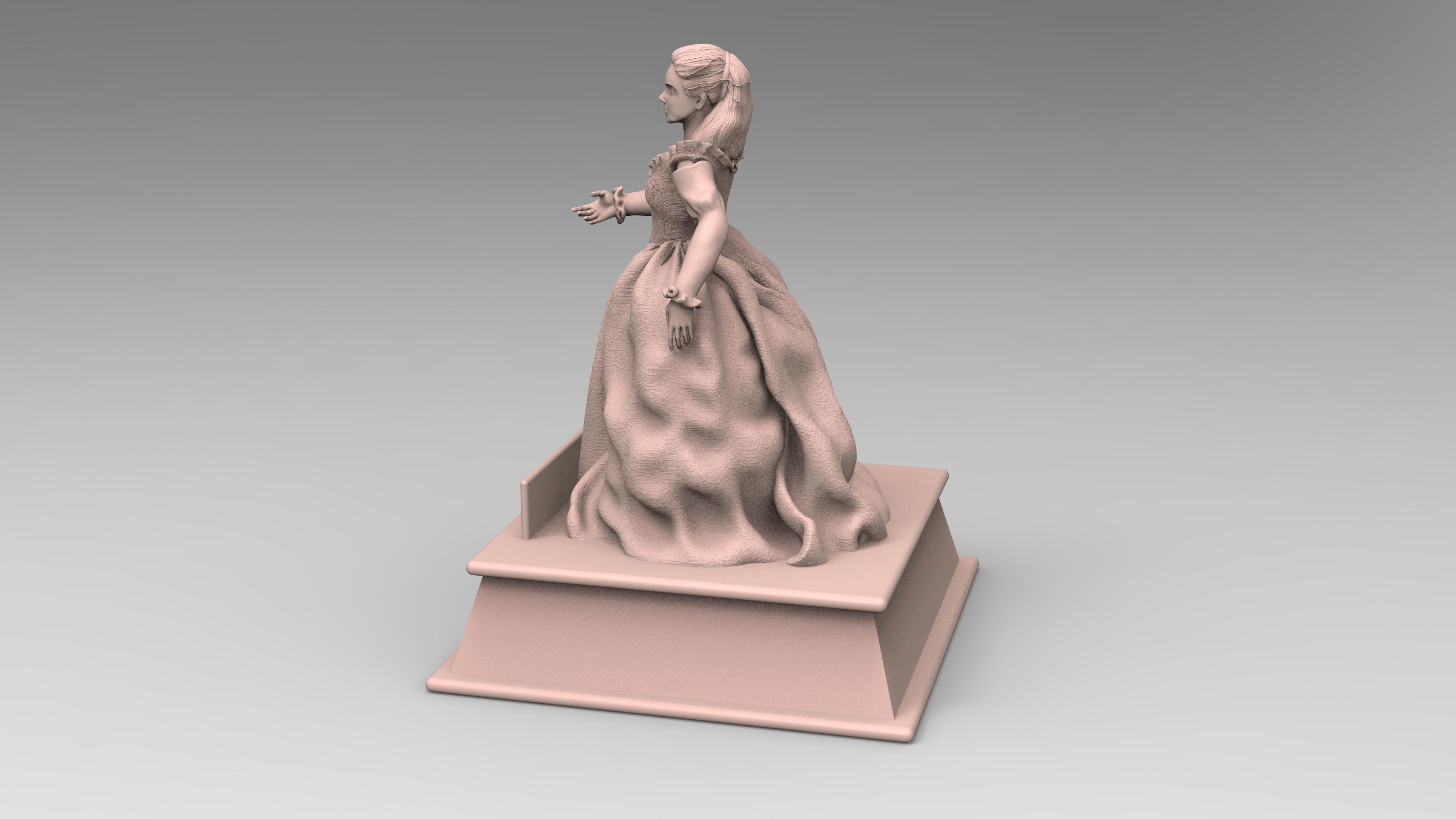 Sculpture of Sarah From Labyrinth 3D print model_9