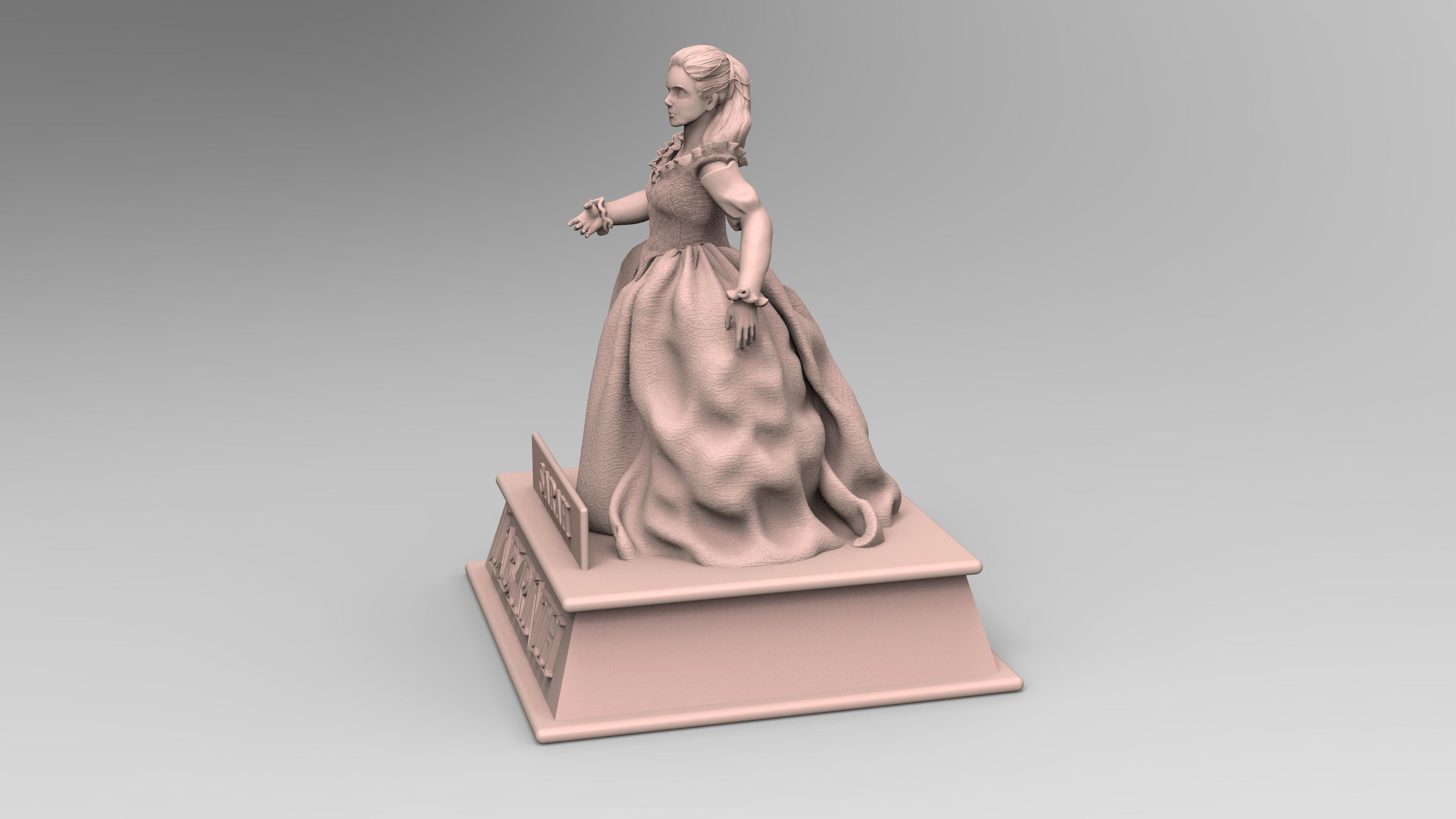 Sculpture of Sarah From Labyrinth 3D print model_10