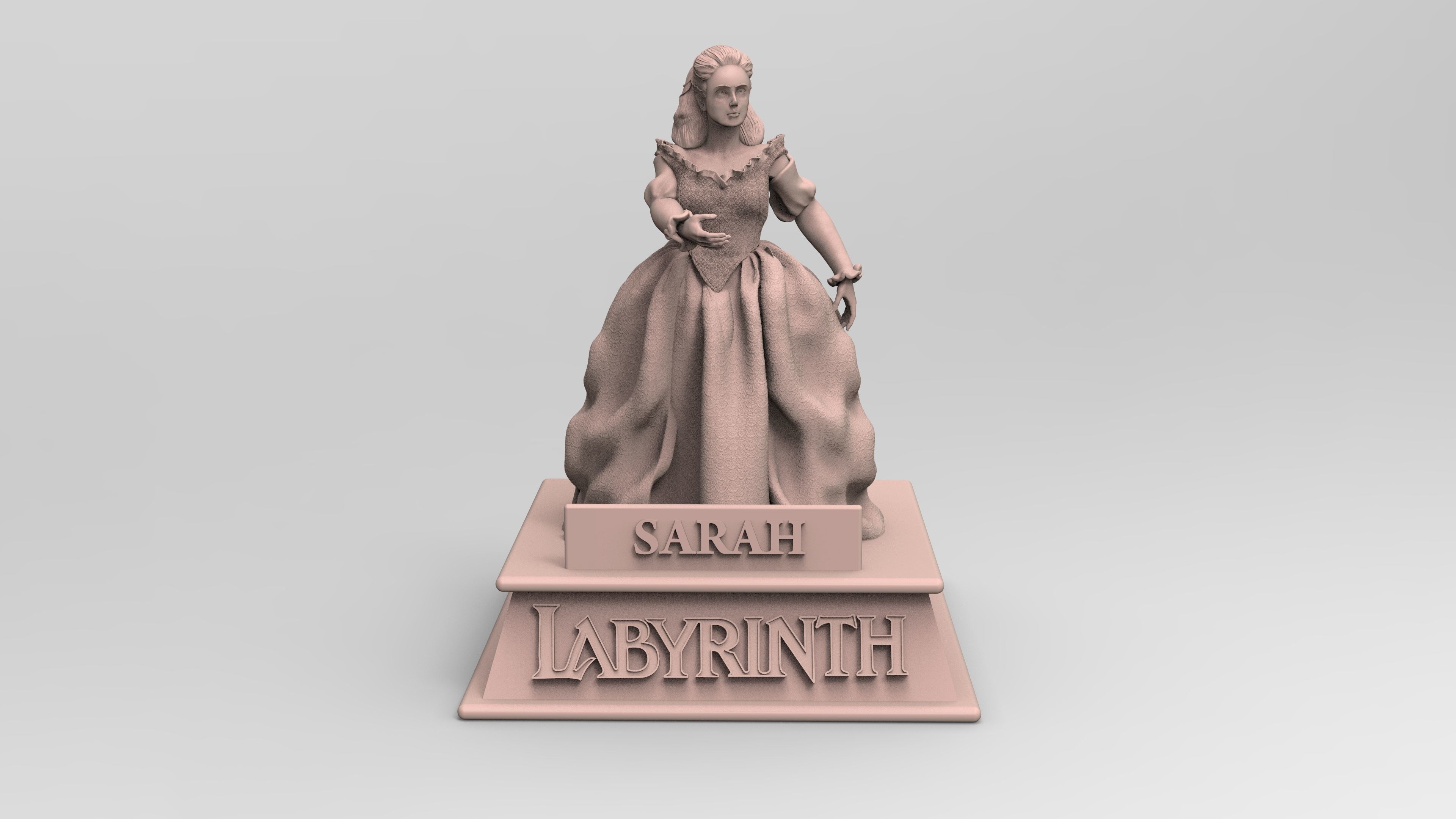 Sculpture of Sarah From Labyrinth 3D print model_35