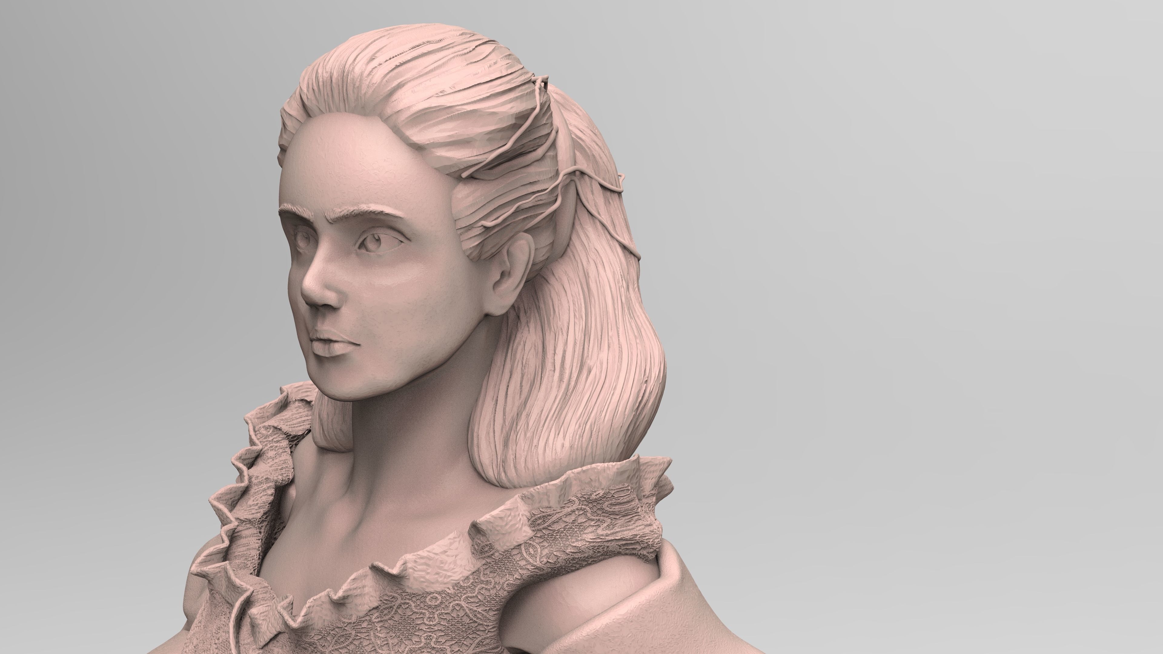 Sculpture of Sarah From Labyrinth 3D print model_31
