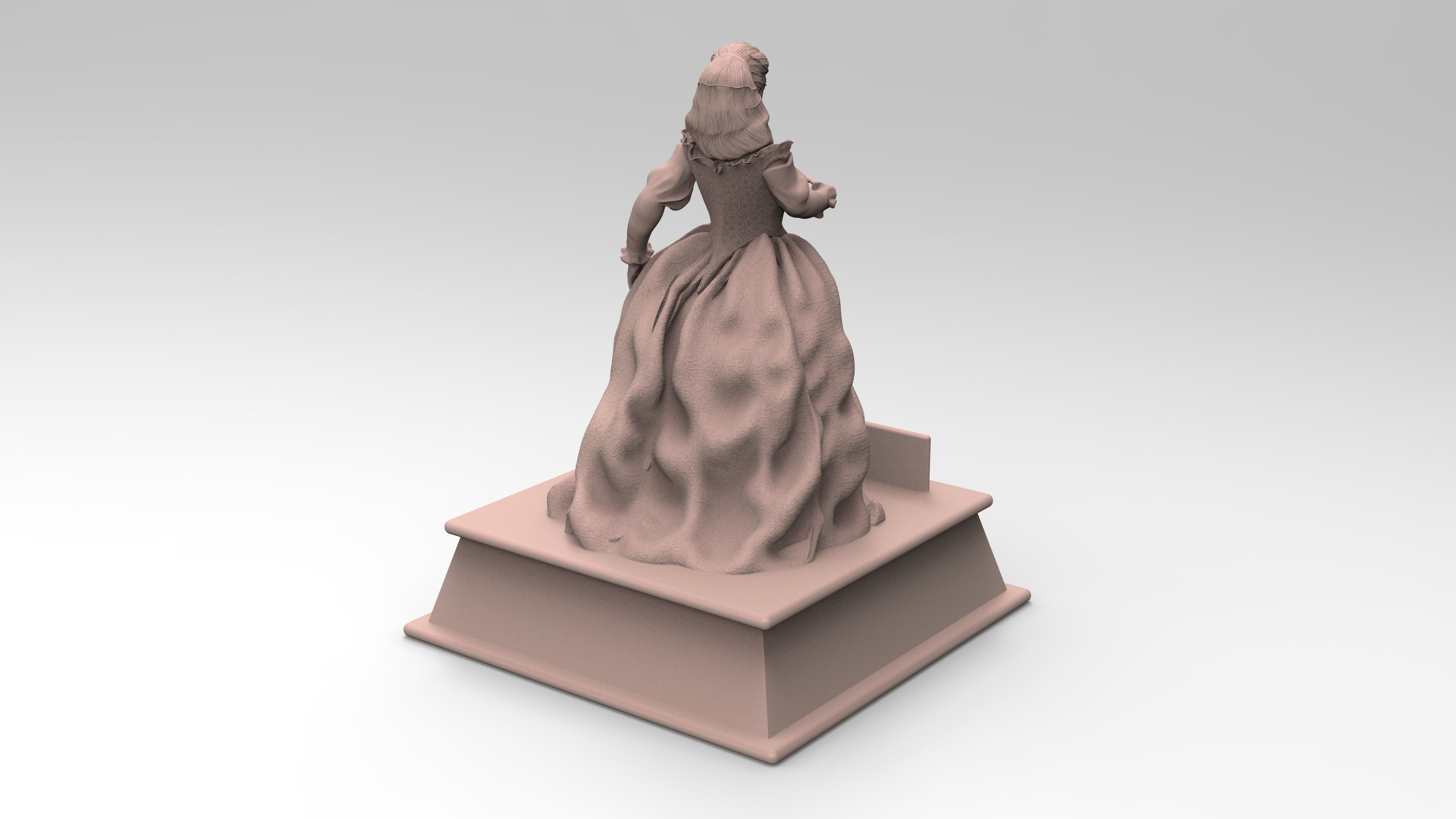 Sculpture of Sarah From Labyrinth 3D print model_5